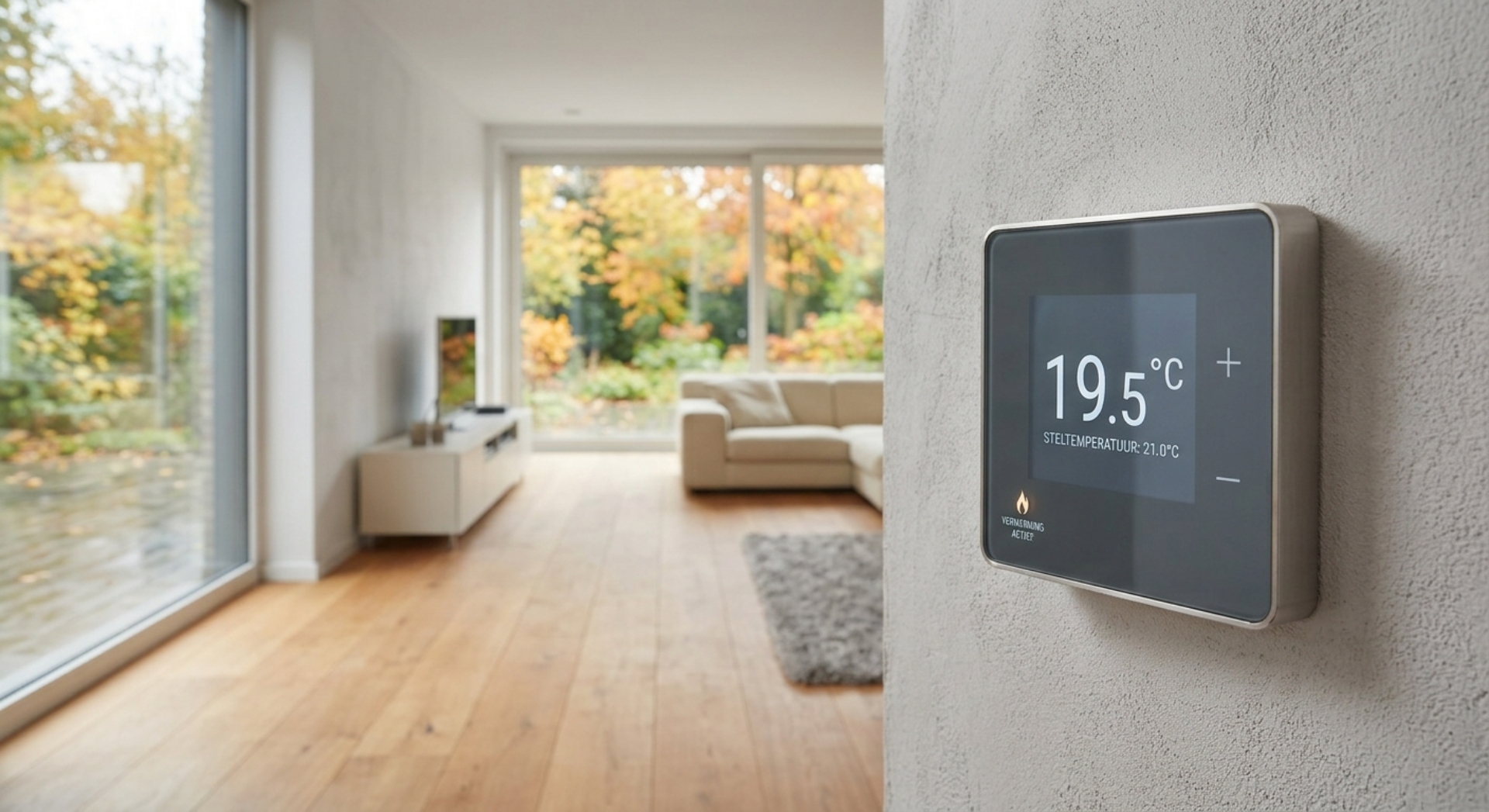 thermostaat vloerverwarming herfst